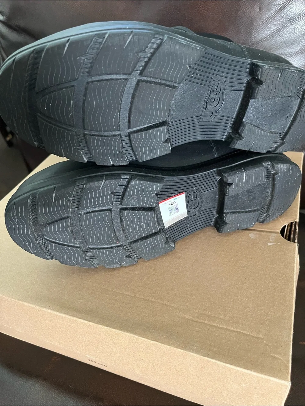 UGG Men's Black Chelsea Waterproof Rain & Snow Boots